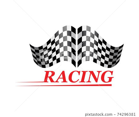 racing flag icon of automotif illustration vector racing flag icon of automotif illustration vector 74296381