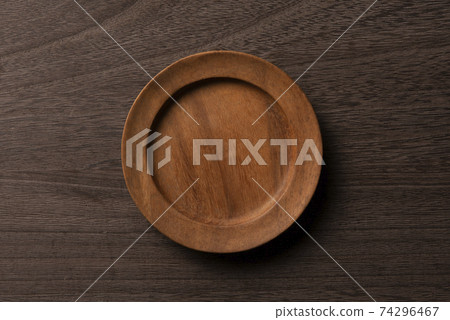 Wooden plate background material 74296467