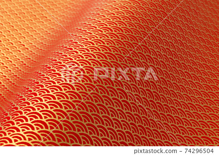 青海波浪紅金 74296504