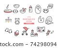 Baby and baby goods icon 74298094