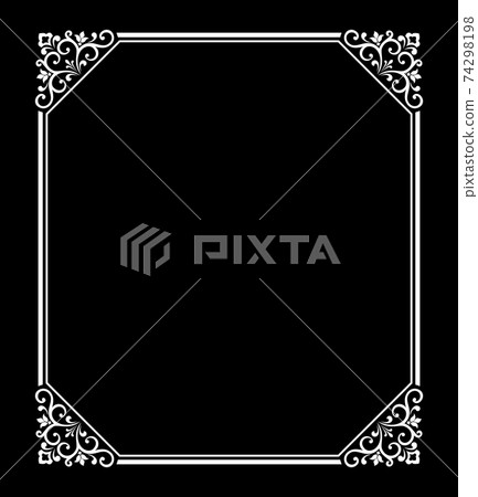 Decorative frame Elegant vector element for design Decorative frame Elegant vector element for design 74298198