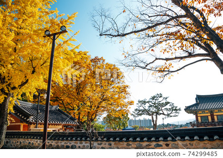 Yeongnamnu Korean traditional pavilion at autumn in Miryang, Korea Yeongnamnu Korean traditional pavilion at autumn in Miryang, Korea 74299485