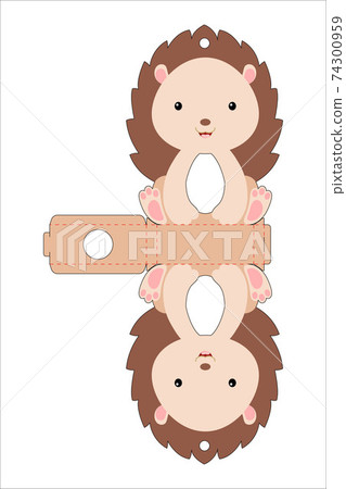 Cute easter egg holder hedgehog template.... - Stock Illustration  [74300959] - PIXTA