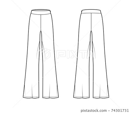 Cargo Pants Technical Fashion Illustration Jeans Pants Fashion Flat  Technical Drawing Template Pockets Front Side And Back View White Women Men  Unisex Cad Mockup Stock Illustration - Download Image Now - iStock