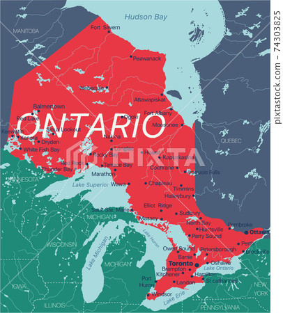 Alberta State vector editable map of the Canada Alberta State vector editable map of the Canada 74303825