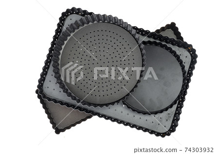 Teflon baking dish isolated on white background Teflon baking dish isolated on white background 74303932