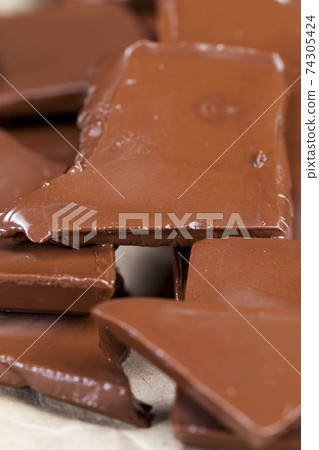 milk and bitter chocolate milk and bitter chocolate 74305424