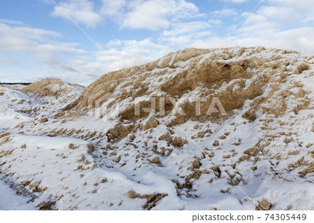 deep snow drifts after the last snowfall deep snow drifts after the last snowfall 74305449