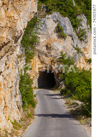 Road in Piva Canyon - Montenegro 74305977