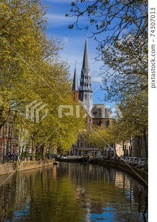 Gouda cityscape - Netherlands Gouda cityscape - Netherlands 74307013