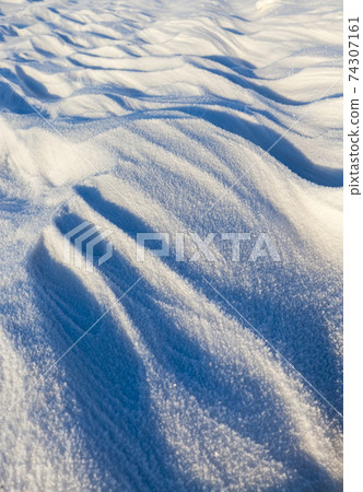 soft but frozen snow that fell during the snowfall soft but frozen snow that fell during the snowfall 74307161