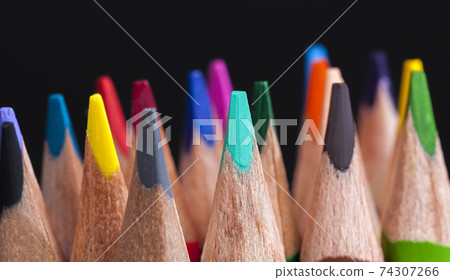 ordinary colored wooden pencil 74307266