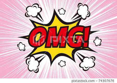 OMG's comic-style balloon illustration OMG's comic-style balloon illustration 74307676