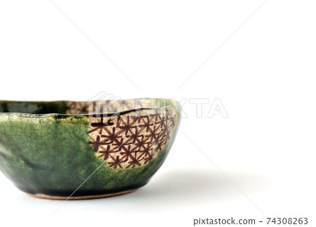 Small bowl of Oribe-yaki Small bowl of Oribe-yaki 74308263