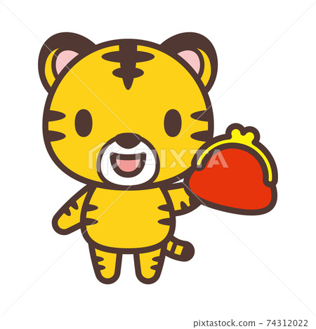 可愛老虎字符與錢包 可愛老虎字符與錢包 74312022