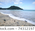 Yakushima sandy beach and sea 74312197