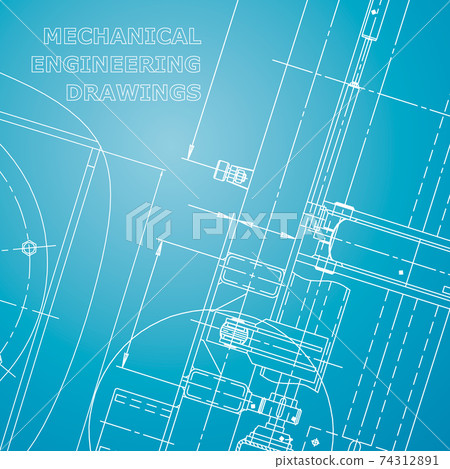 Backgrounds of engineering subjects. Technical illustration. Mechanical engineering Backgrounds of engineering subjects. Technical illustration. Mechanical engineering 74312891
