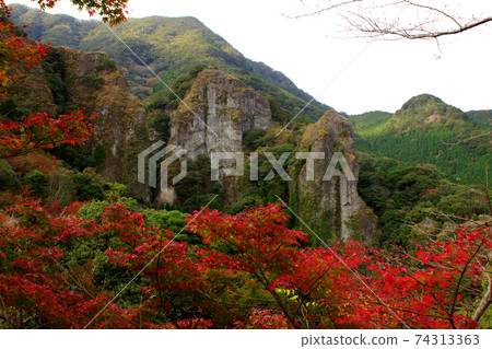 佐賀縣武雄市著名的秋季景點“千町房公園展望台”的風景 佐賀縣武雄市著名的秋季景點“千町房公園展望台”的風景 74313363