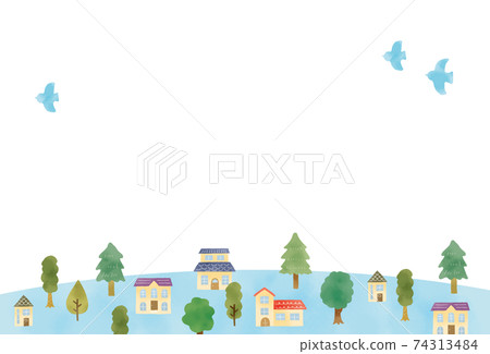 Postcard-sized moving greeting card illustration 74313484