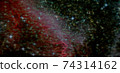 Fractal abstract outer space. Galaxy background. Elements of this image furnished by NASA. 74314162