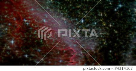 Fractal abstract outer space. Galaxy background. Elements of this image furnished by NASA. 74314162