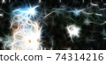 Space background with dark matter. Elements of this image furnished by NASA 74314216