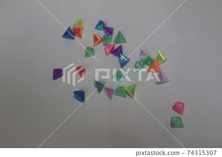 Fantastic paper origami crane egg on the white 74315307