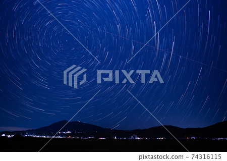 Mount Tsukuba night view wake version 74316115