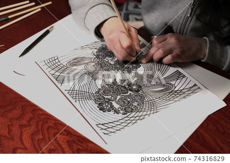 Ise katagami production 74316829