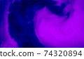 Blue ink pattern with light and dark purple gradient 74320894
