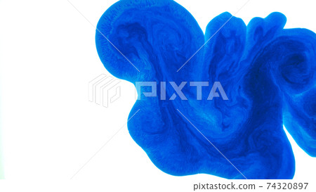 Blue ink pattern with light and dark gradient on white background 74320897