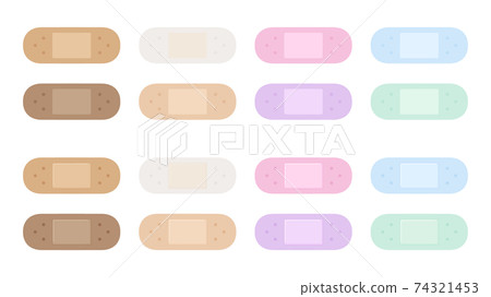 可愛的橡皮膏插圖材料集 可愛的橡皮膏插圖材料集 74321453