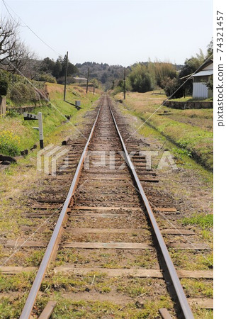 <Chiba> Kominato Railway tracks <Chiba> Kominato Railway tracks 74321457