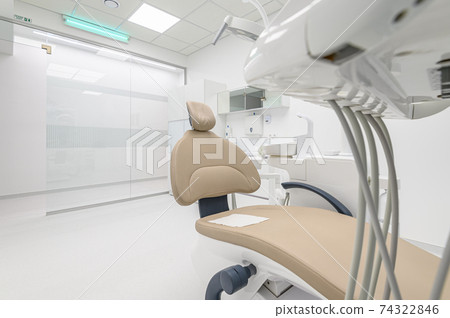 Interior of dental surgery room with special equipment 74322846