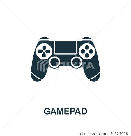 Gamepad vector icon symbol. Creative sign from gamification icons collection. Filled flat Gamepad icon for computer and mobile 74325008