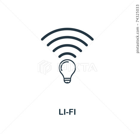 Li-Fi icon. Premium style design from future technology icons collection. Pixel perfect Li-Fi icon for web design, apps, software, print usage 74325033