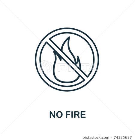 fire safety symbol black and white