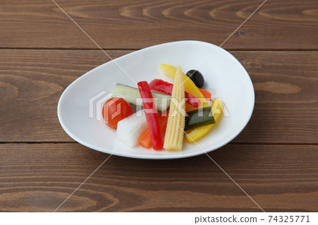 Pickled vegetables pickled wooden table Pickled vegetables pickled wooden table 74325771