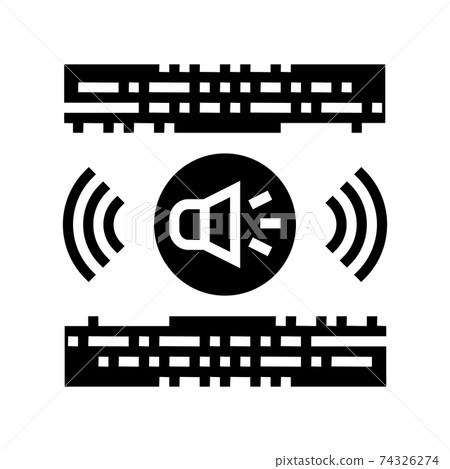 stereo music glyph icon vector illustration stereo music glyph icon vector illustration 74326274