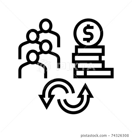 people to money converter line icon vector illustration people to money converter line icon vector illustration 74326308