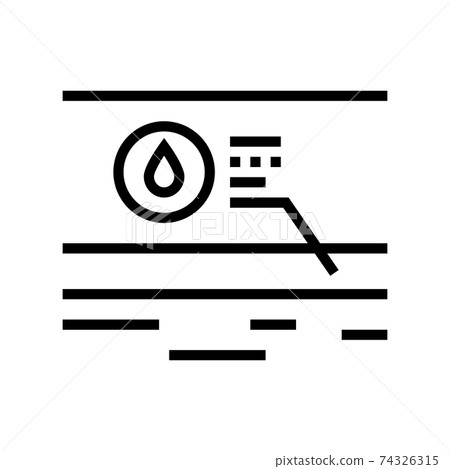 water body layer line icon vector illustration water body layer line icon vector illustration 74326315