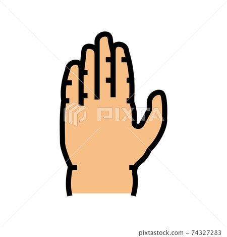 arm edema color icon vector illustration 74327283