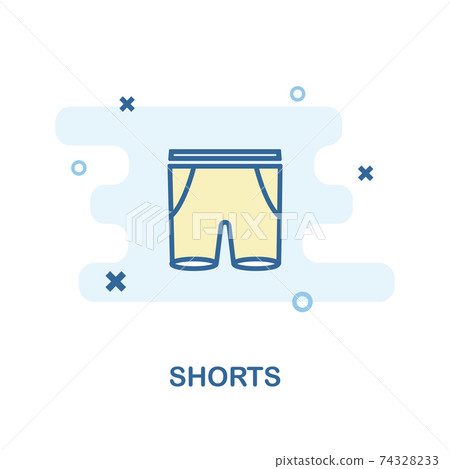 Shorts icon. Monochrome style design from clothes icon collection. UI and UX. Pixel perfect shorts icon. For web design, apps, software, print usage. Shorts icon. Monochrome style design from clothes icon collection. UI and UX. Pixel perfect shorts icon. For web design, apps, software, print usage. 74328233
