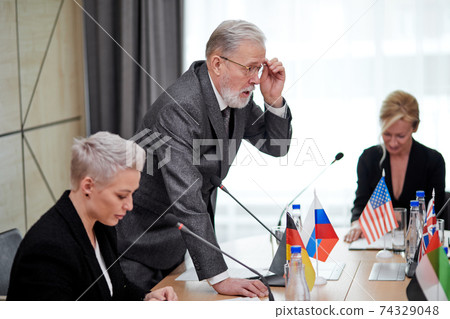 senior politician offers his plan of action and share opinion senior politician offers his plan of action and share opinion 74329048