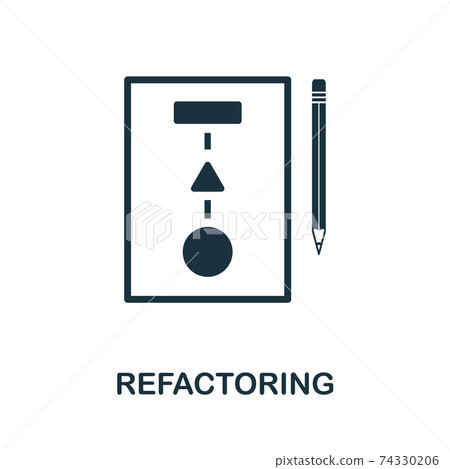 Refactoring icon symbol. Creative sign from agile icons collection. Filled flat Refactoring icon for computer and mobile Refactoring icon symbol. Creative sign from agile icons collection. Filled flat Refactoring icon for computer and mobile 74330206