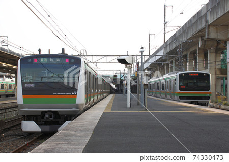 At Koganei Station on the Utsunomiya Line 74330473