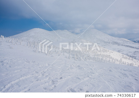 Hakkoda mountain range covered with snow Hakkoda mountain range covered with snow 74330617