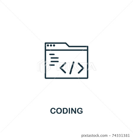 Coding icon. Premium style design from design ui and ux icon collection. Pixel perfect Coding icon for web design, apps, software, print usage Coding icon. Premium style design from design ui and ux icon collection. Pixel perfect Coding icon for web design, apps, software, print usage 74331381