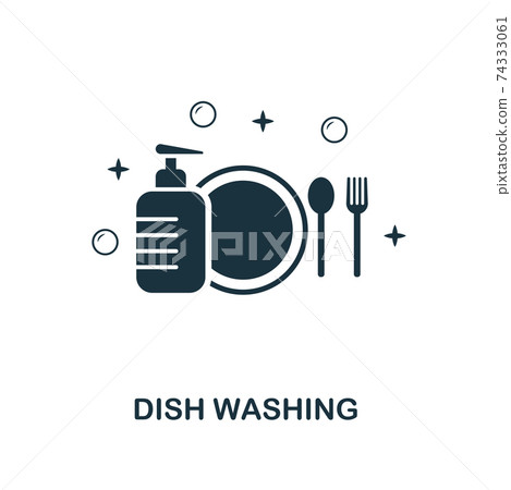 Dish Washing icon. Line style icon design from cleaning icon collection. UI. Illustration of dish washing icon. Pictogram isolated on white. Ready to use in web design, apps, software, print. Dish Washing icon. Line style icon design from cleaning icon collection. UI. Illustration of dish washing icon. Pictogram isolated on white. Ready to use in web design, apps, software, print. 74333061