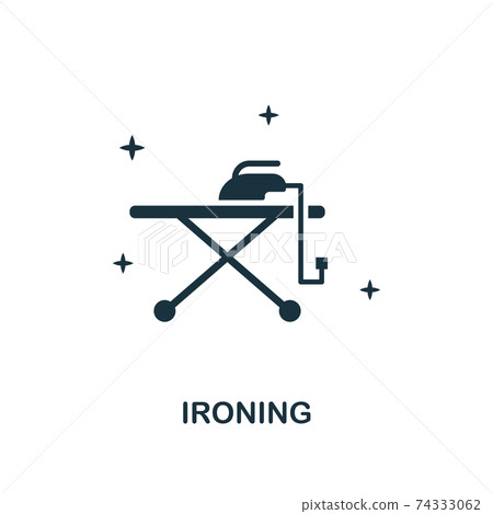 Ironing icon. Line style icon design from cleaning icon collection. UI. Illustration of ironing icon. Pictogram isolated on white. Ready to use in web design, apps, software, print. Ironing icon. Line style icon design from cleaning icon collection. UI. Illustration of ironing icon. Pictogram isolated on white. Ready to use in web design, apps, software, print. 74333062